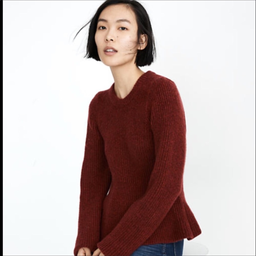 COPY - Brand New Madewell peplum pullover sweater